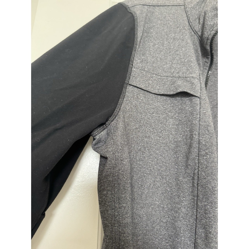 Lululemon Jacket Men M Gray/Black Full Zip Stretch Zip Pockets Pre-Owned Casual - Picture 8 of 10